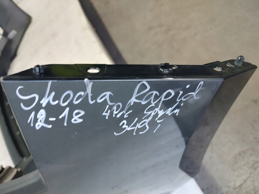 фото №12, Бампер перед skoda rapid 2012-2017 pod 4pdc i омыватель 5ja807221 f g h j