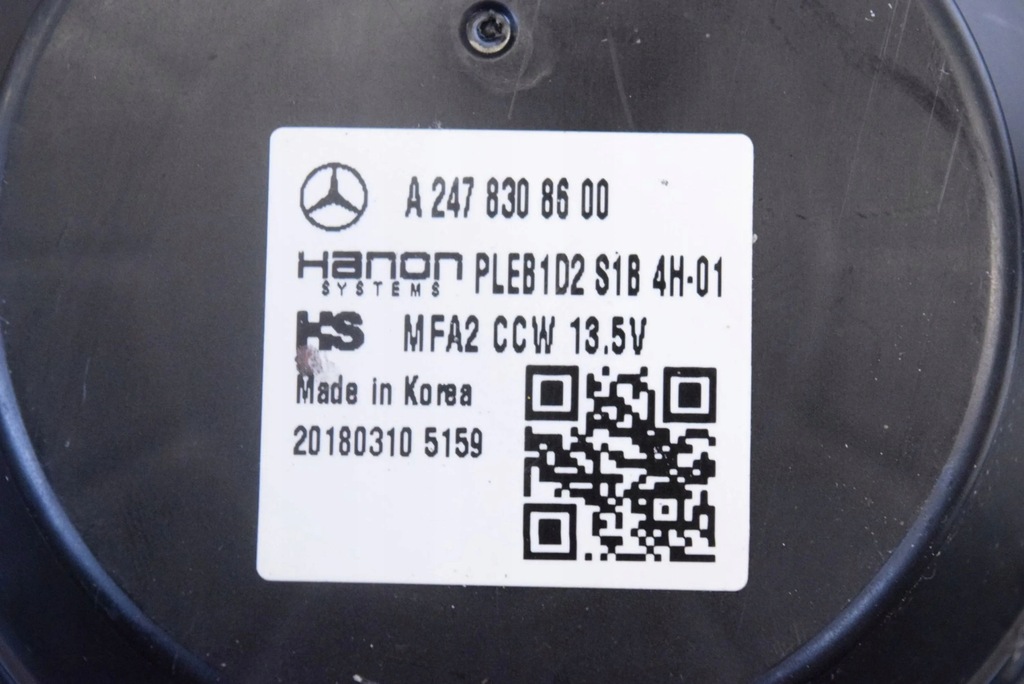 фото №5, Mercedes-benz a w177 2019 вентилятор обдув / повітродувка