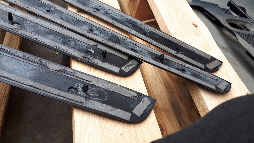 фото №14, S4 b8 lift накладки пороговые sline накладки na пороги