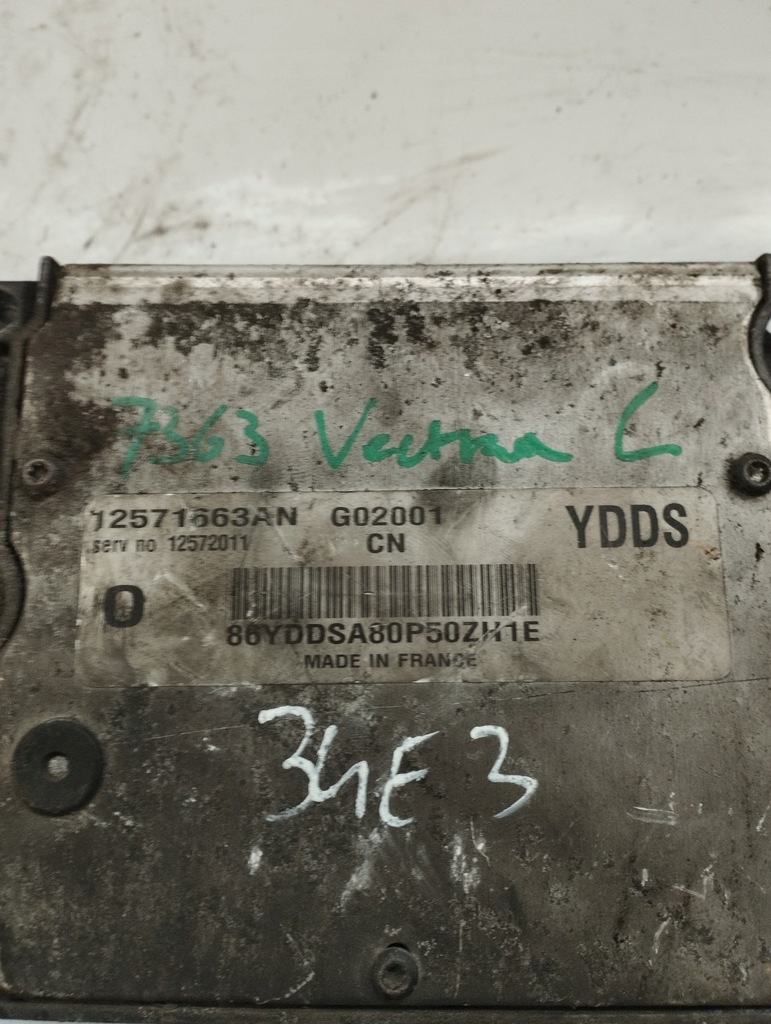 фото №11, Opel vectra c блок керування бортовий комп'ютер двигуна 12571663an