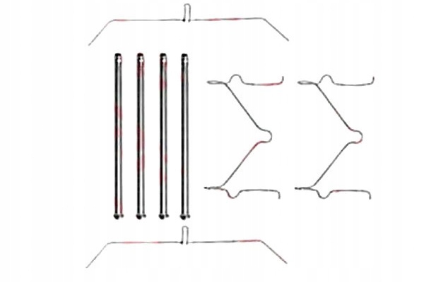 фото №1, Trw набір монтажний гальмівних колодок toyota 4 runner hilux