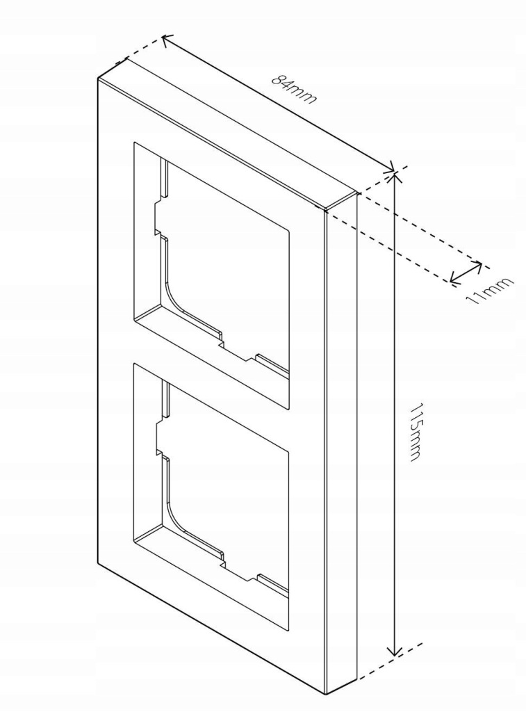 Купити Подвійний рамка heatit hc2 czarna матова