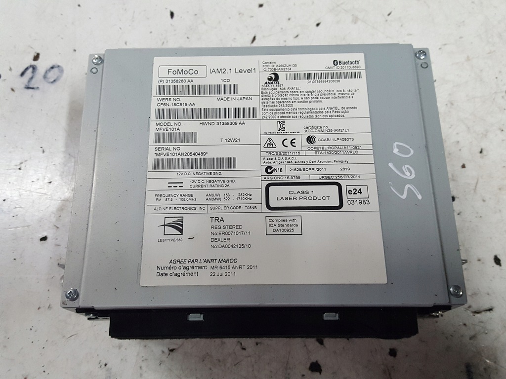 фото №1, Volvo v60 s60 ii 10-13r радио считыватель cd