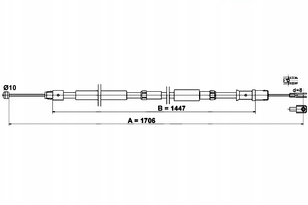 фото №1, Трос ручного sprinter sprinter 06-18
