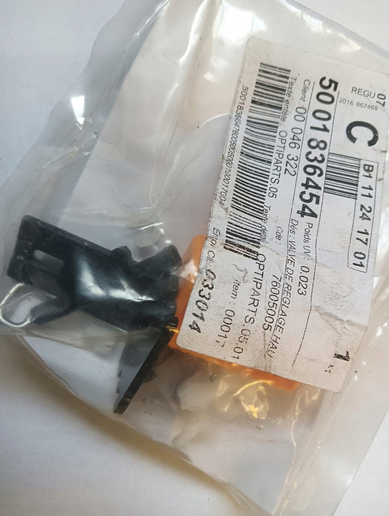 фото №1, Клапан сиденье reg.wysokości renault trucks 5001836454