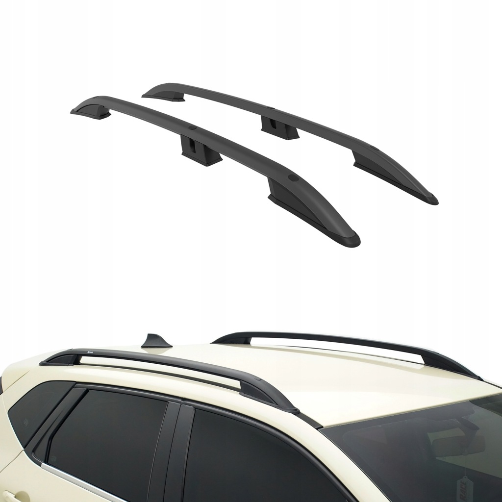 Купити Turtle рейлінги дахові crown до renault kangoo 2 2007 - 2019 swb чорний