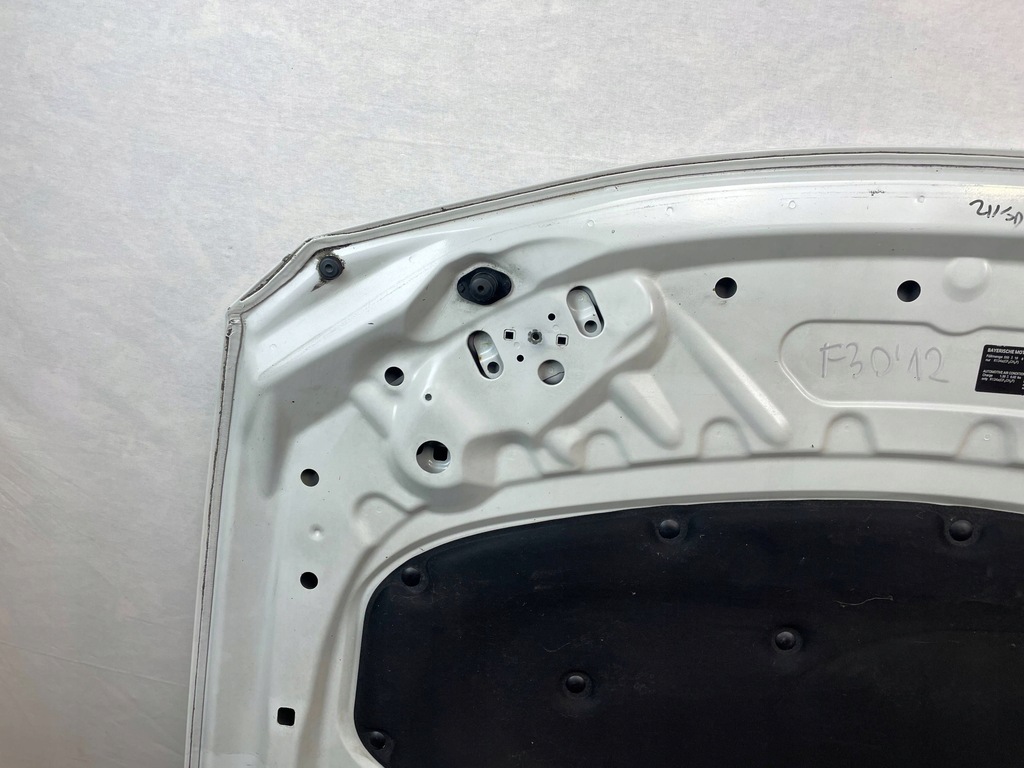 фото №12, Капот кришка двигуна перед bmw 3 f30 f31 код лакофарбового покриття: a300 alpineweiss