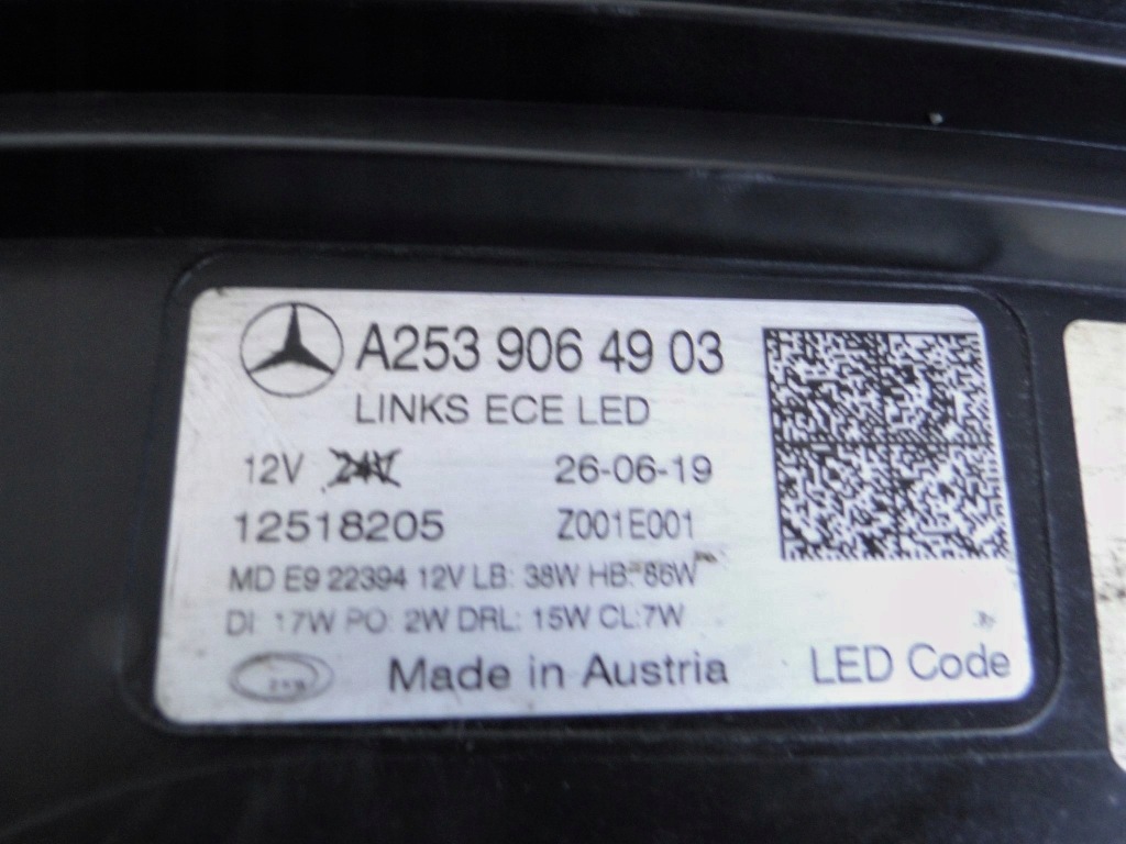 фото №11, Mercedes glc 253 x/c lift лампа ліва multibeam led