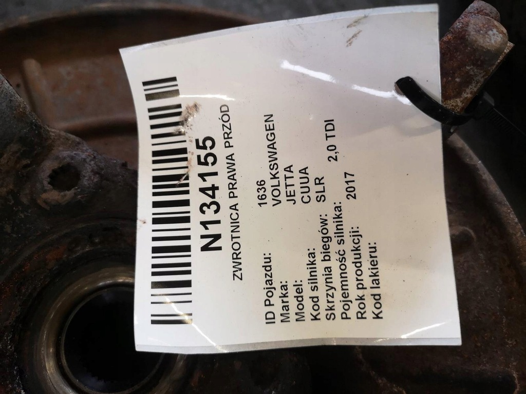 фото №6, Поворотний кулак права перед volkswagen jetta 2017r 2.0