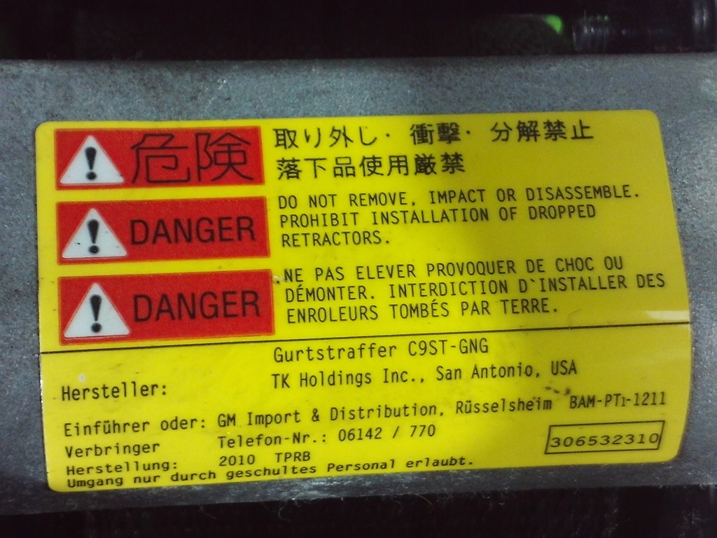 фото №10, Opel insignia pas безпеки перед лівий