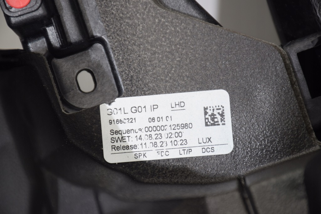 фото №16, Bmw x3 g01 x4 g02 lci lift панель приладів приладова панель  sensatec szary шов