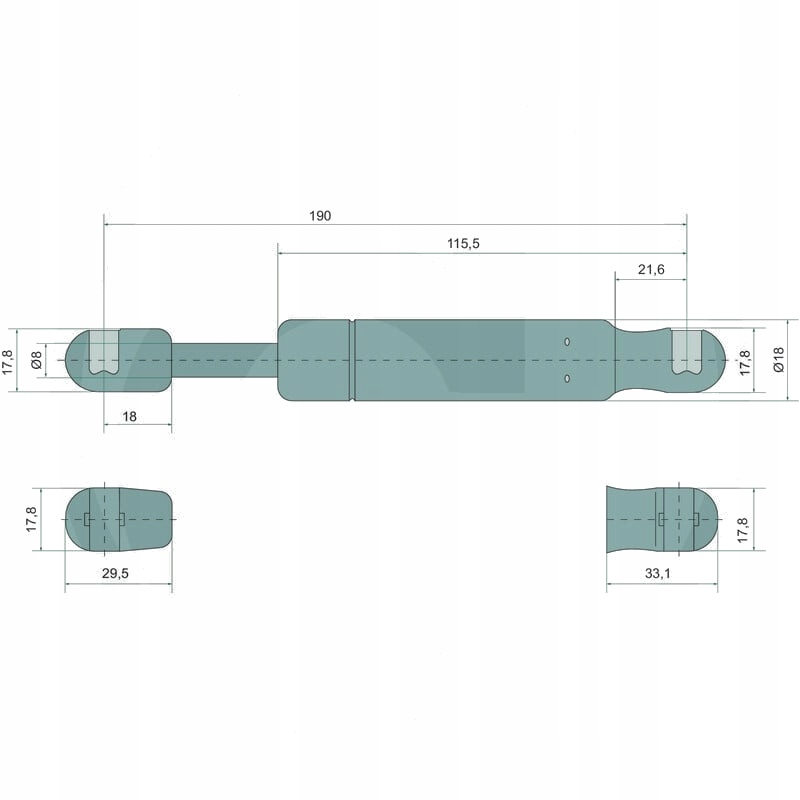 фото №1, Stabilus gasdruckdämpfer 19336099
