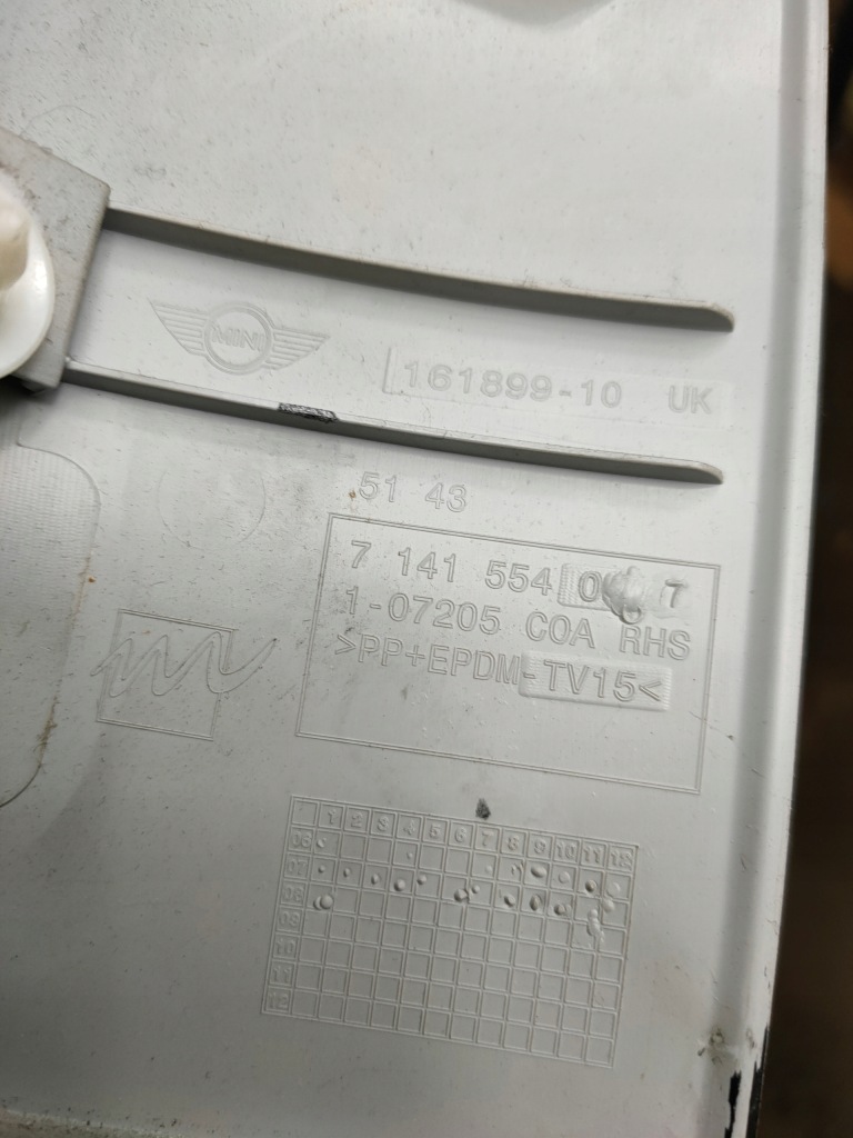 Mini r 56 защита стойка правая перед Доставка