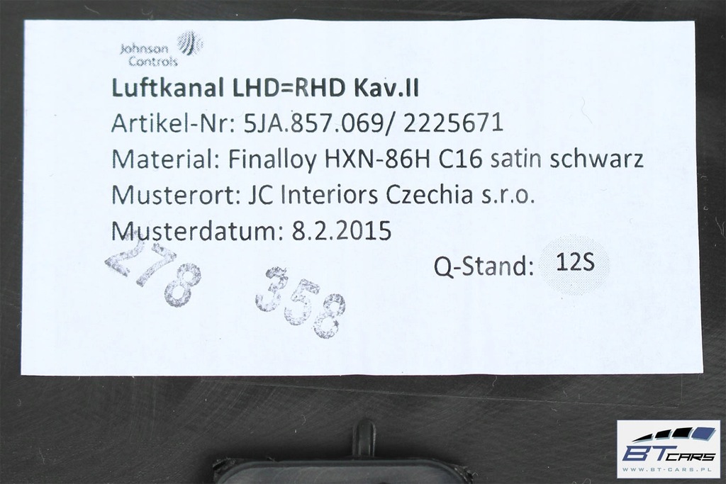 фото №9, Seat toledo консоль pulpit 6jb857009c iv приборная панель приборная приборная панель pulpit 6j