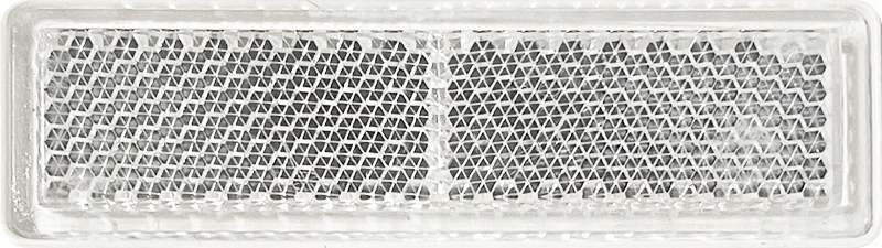 фото №1, Відбивач білий prostokątny вузький задній з стрічка самоклеючий horpol