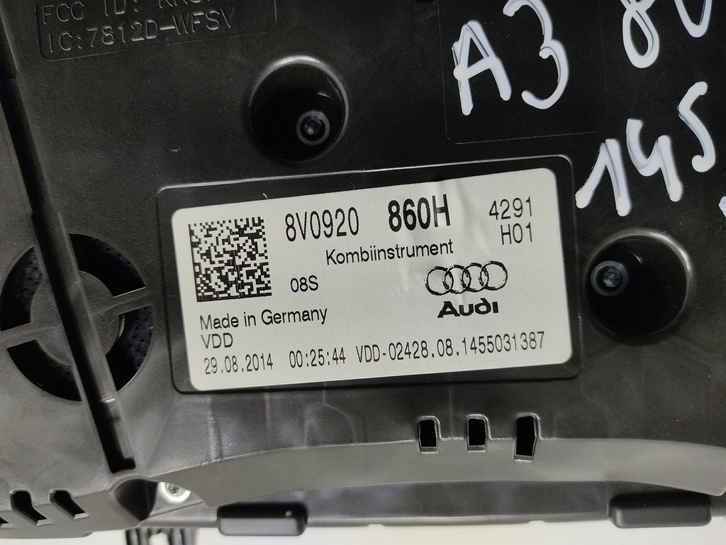 фото №9, Счетчик audi a3 8v 1.6 tdi 8v0920860h 2012-2016 europa