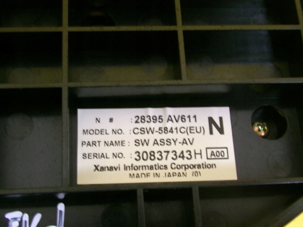 фото №6, Панель управление обдув кондиционера nissan primera p12 28395av611 nr596