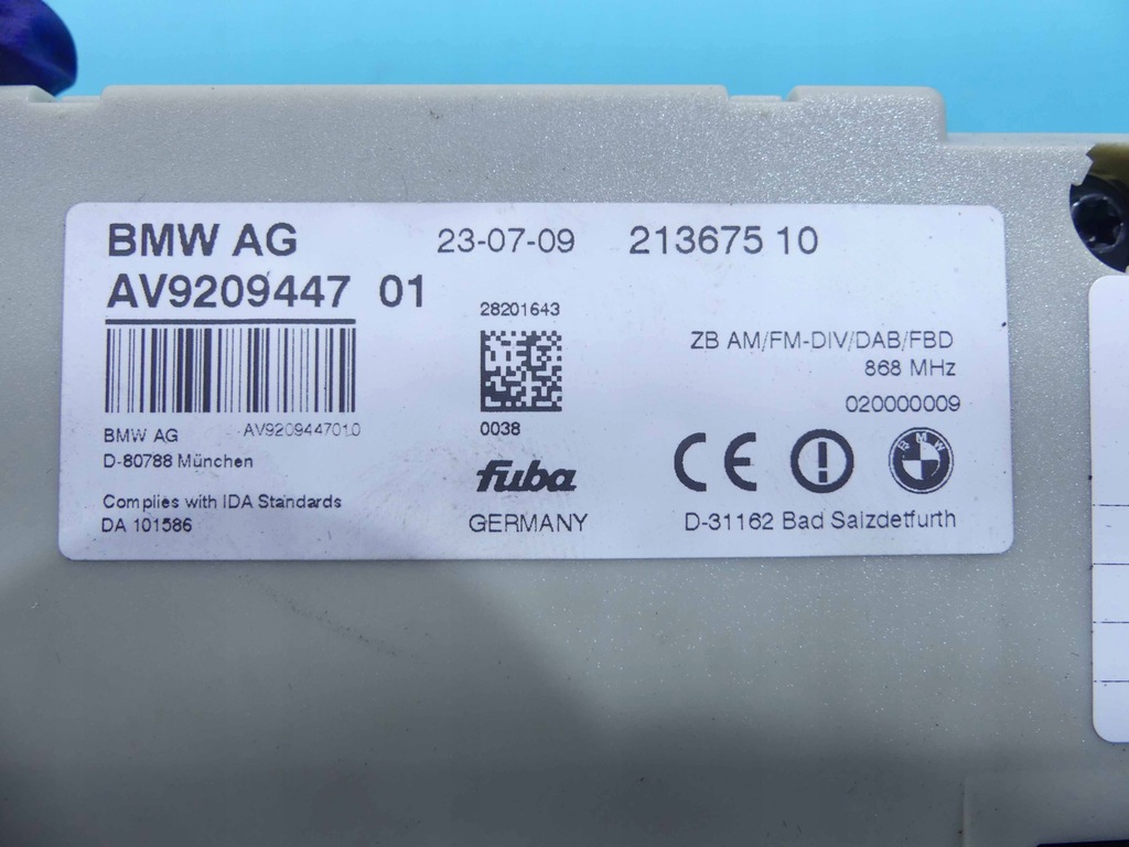 фото №8, Модуль усилитель антенный bmw 7 f01 9209447