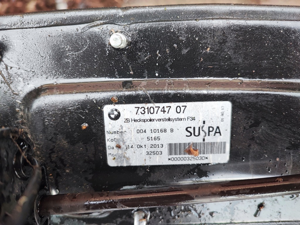 фото №8, Спойлер кришки механізм спойлер задня задній bmw 3 gt f34 731074707