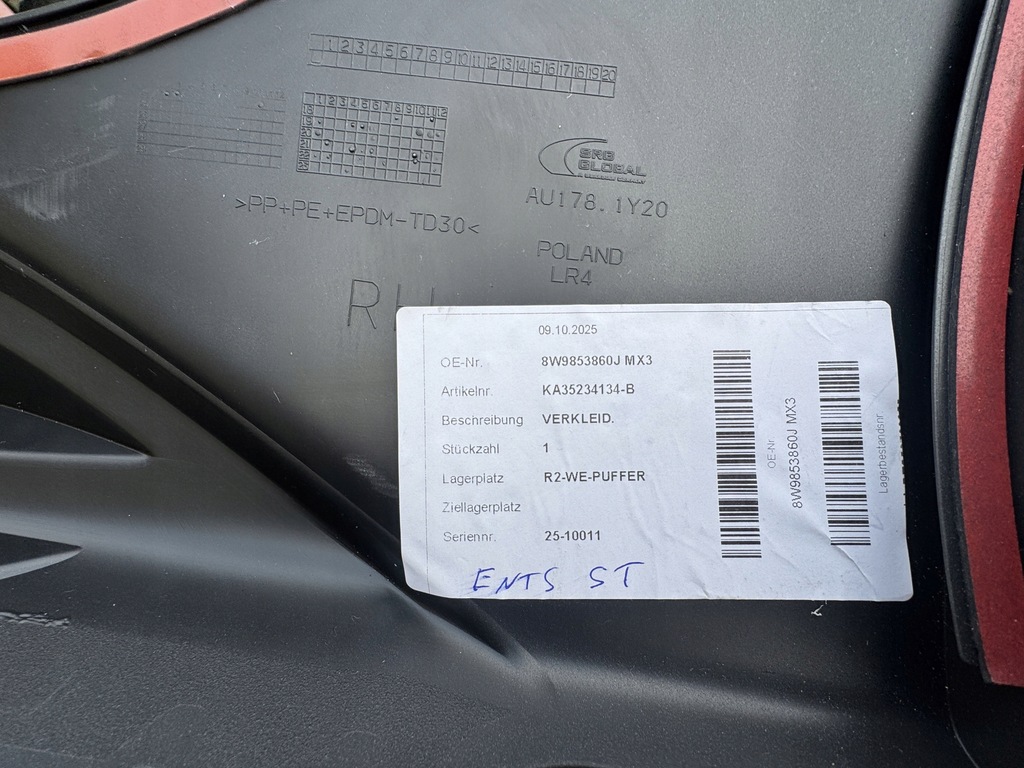 фото №7, Audi a4 b9 allroad lifting 19- права молдинг накладка поріг поріг 8w9