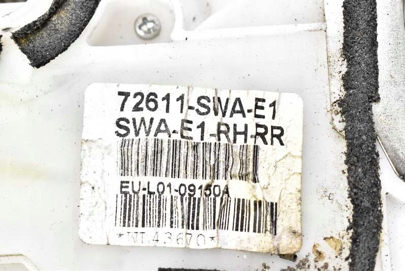 фото №7, Замок дверь правый задняя задний 72611-swa-e1 honda crv 3 iii 06-09