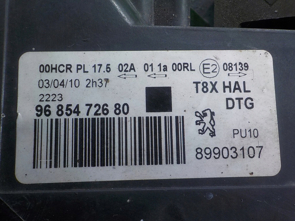 фото №6, Peugeot 5008 i 10r 5d лампа правая перед 9685472680