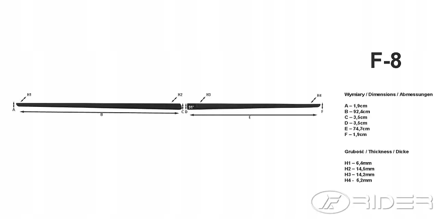 фото №11, Ford edge накладки боковой