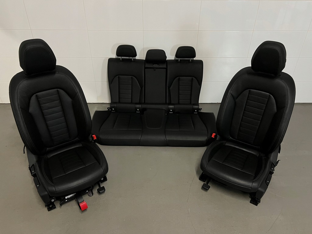 фото №5, Bmw g20 сидіння середина сидіння заднє сидіння тунель обшивки шкіра czarna interior bmw