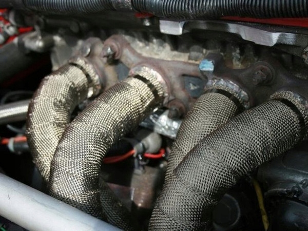 фото №9, 5m лента тепловая бандаж na коллектор труба выхлопная выхлоп + 10 szt хомуты