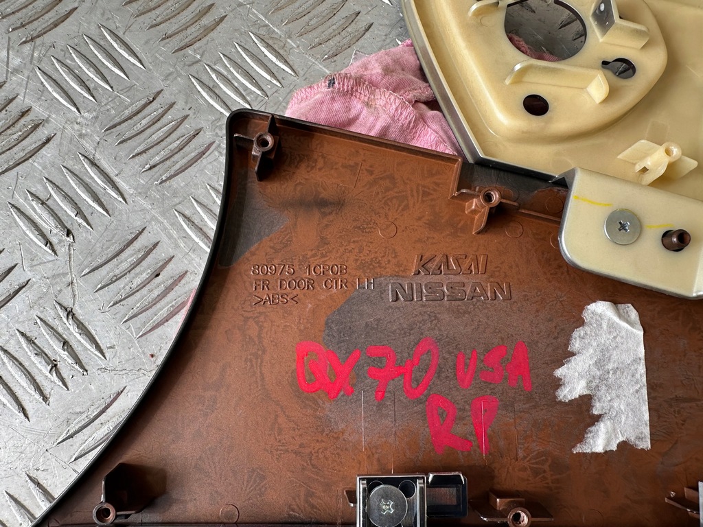 фото №8, Infiniti qx70 usa dekor молдинг обшивка двері лівий перед 80975 1cp0b