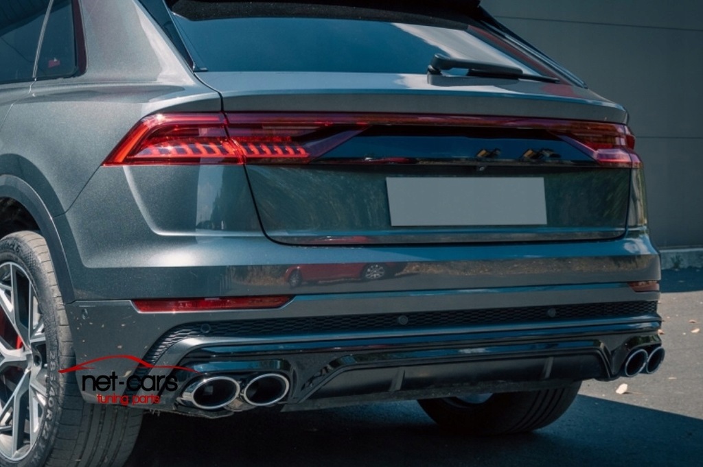 фото №14, Диффузор спойлер audi q8 18- s line sq8 насадки c
