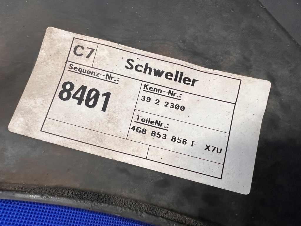 фото №11, Audi a7 c7 4g молдинг порог правая 4g8853856f lx7u