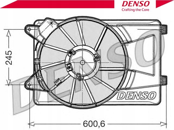 фото №2, Denso der09305 вентилятор, охолодження двигуна