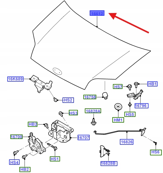 фото №1, Капот ford transit connect mk1 5149226 _ at16-v16610-aa