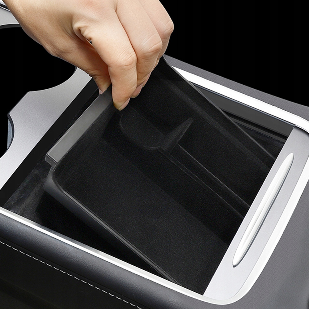 фото №7, 3 szt. flokowanie органайзер підлокітник tesla m3/