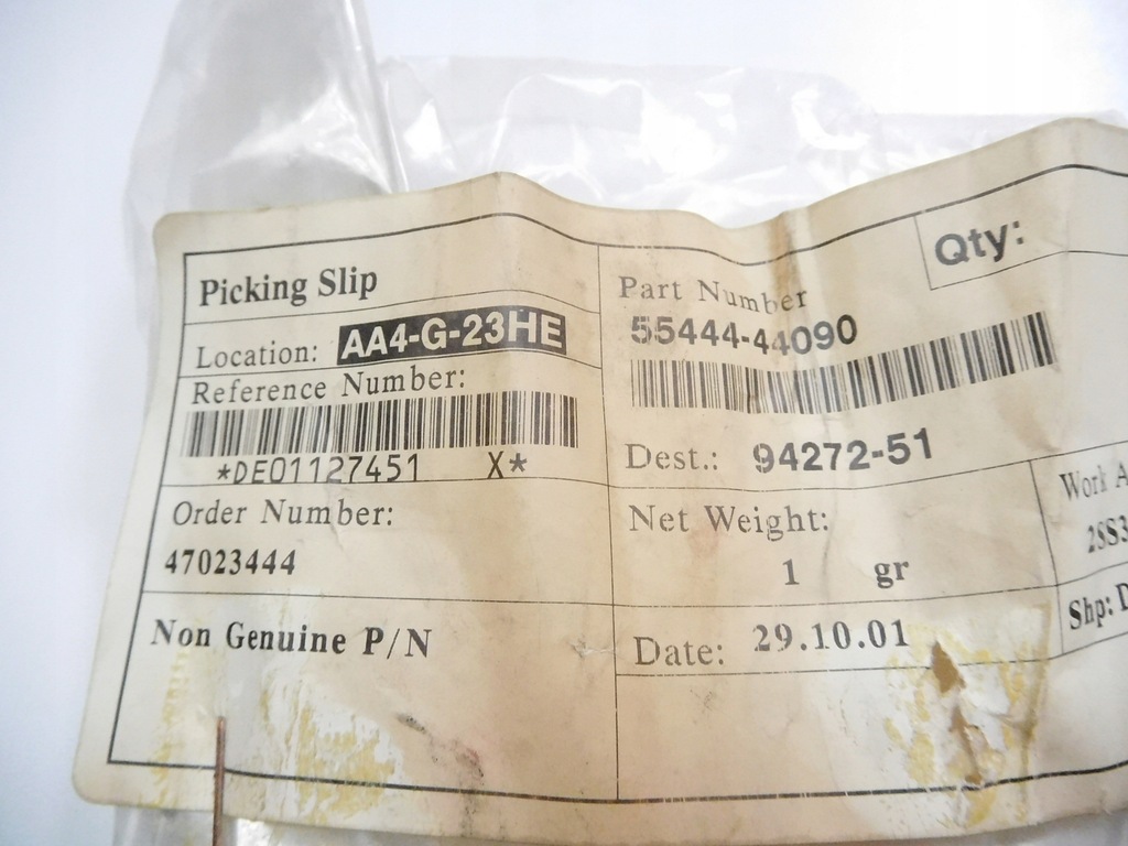 фото №6, Пружинка бардачка toyota avensis verso 55444-44090