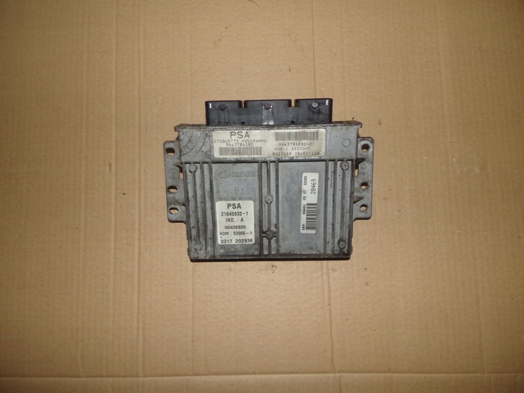 фото №1, Бортовой компьютер 9643786680 citroen xsara picasso 1.8 16v