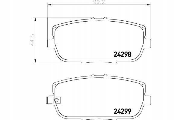 фото №1, Textar тормозные колодки тормозные abarth 124 spider fiat 124