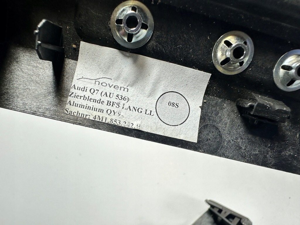 фото №12, Q7 4m sq7 dekor молдинг консолі алюміній qy9 4m1853241c 4m1853191l