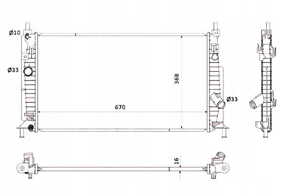 Nrf 53905 радіатор, система охолодження двигуна Київ