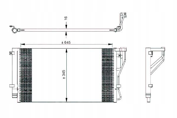 фото №1, Nrf конденсатор кондиционера kia carens iii 1.6 cvvt