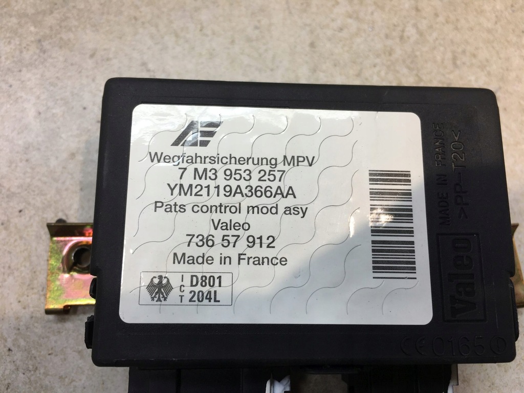 фото №5, Модуль иммобилайзер vw sharan i fl 7m3953257