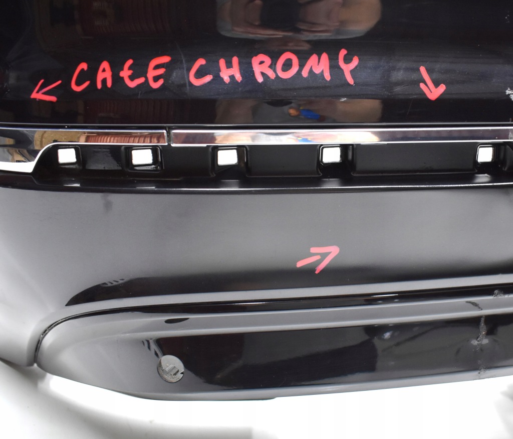 Vw tiguan ii 5na r line бампер задний  задний оригинал  + хром Киев