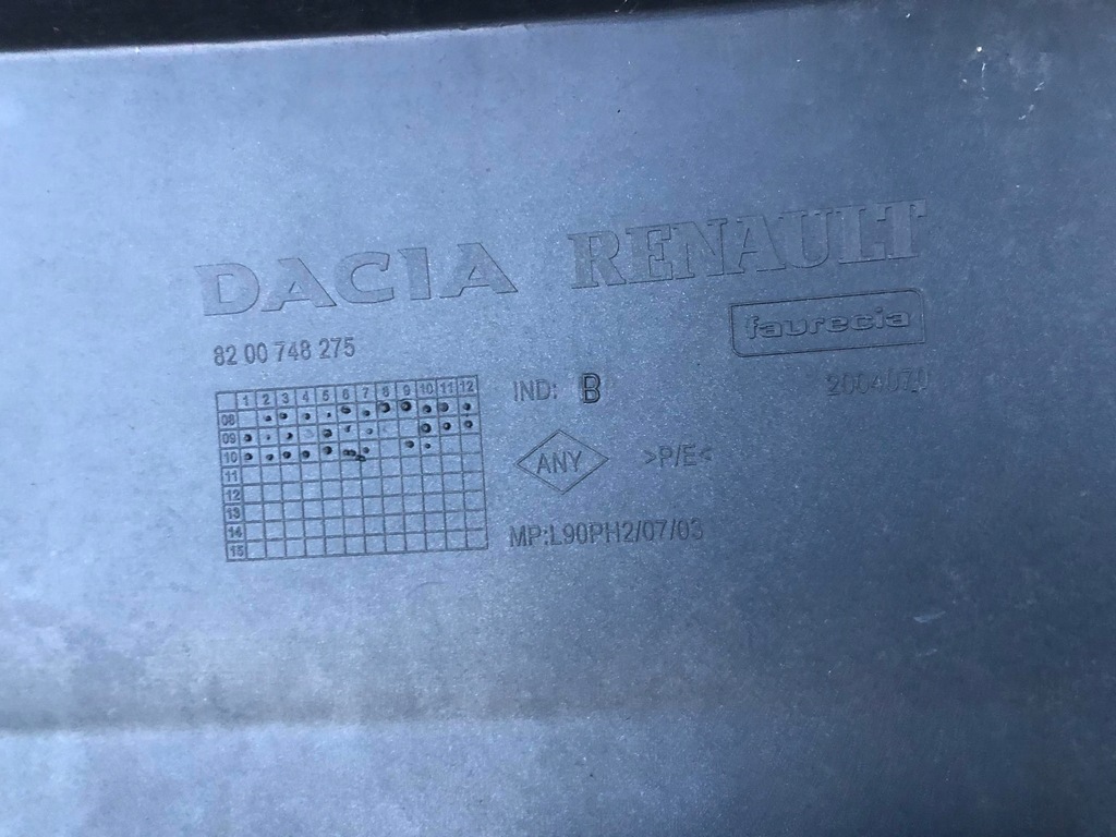 фото №5, Бампер перед передній dacia logan i 1 lift fl 08-