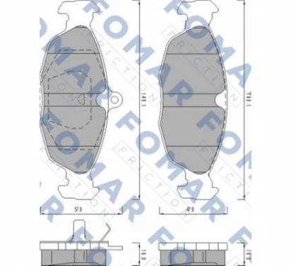 Купити Fomar гальмівні колодки гальмівні opel astra/ corsa