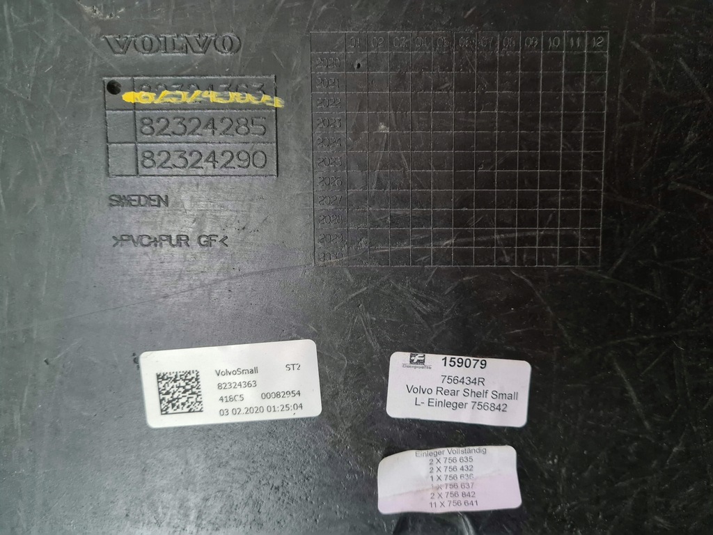 фото №9, Volvo fh4 полка верхний бардачок задняя корпус