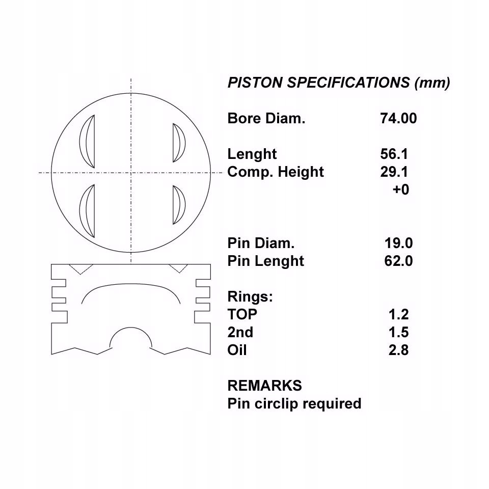 фото №1, Iap quality parts 101-16060 поршень