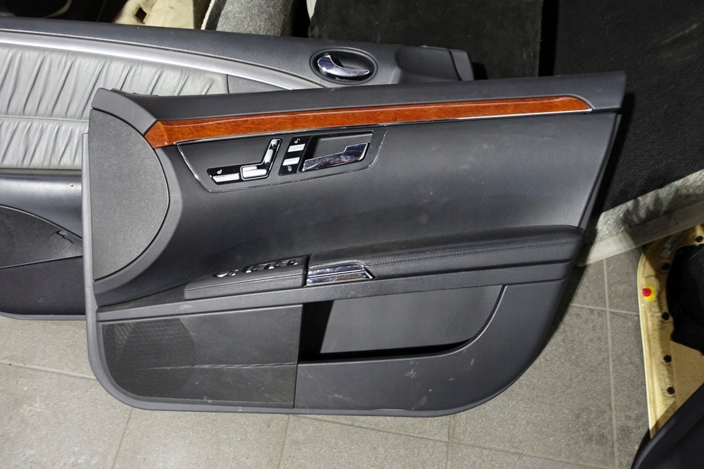 фото №11, Mercedes w221 long обивка сиденья обшивки сиденье заднее сиденье кожа