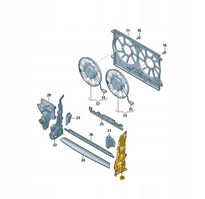 фото №1, Воздуховод воздуха перед левая audi a4 b9 rs4
