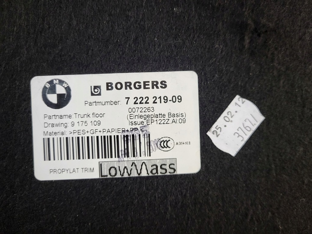 фото №10, Bmw x3 f25 підлога багажника бардачок бардачки пінополістирол піддон